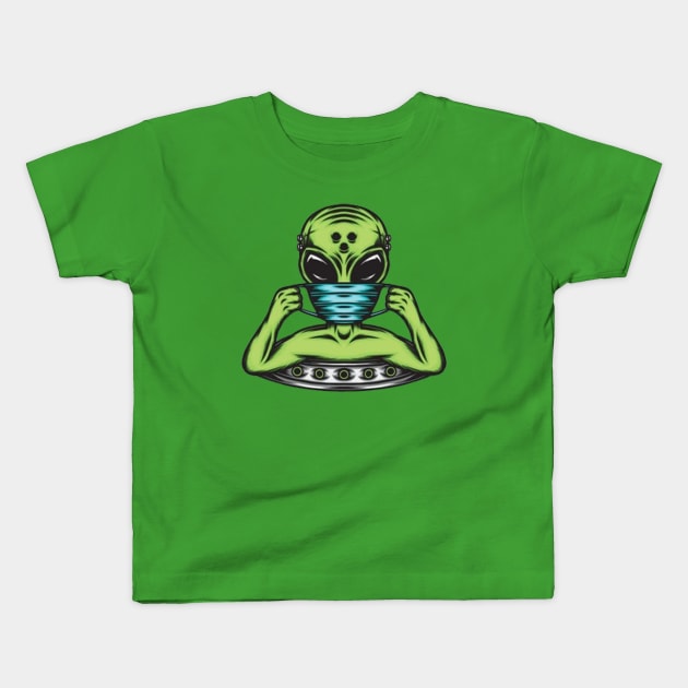 Alien Awareness From Omicron Kids T-Shirt by I'll do the best tees